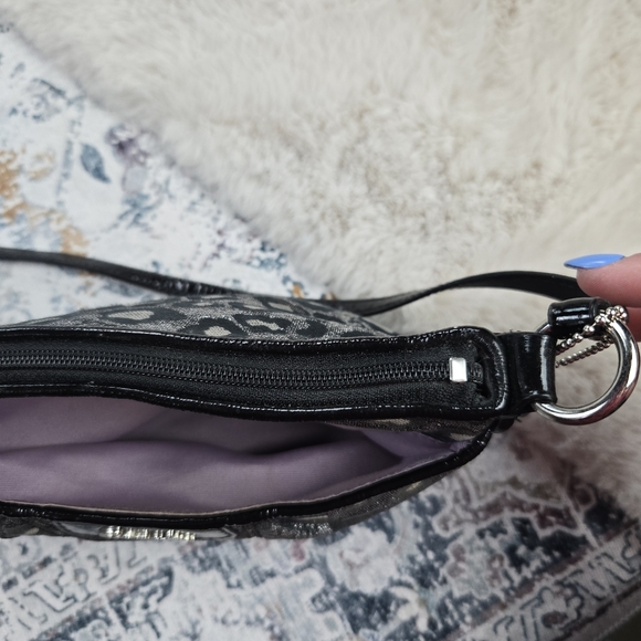 Coach Black and Silver Ocelot Animal Print Bag - Picture 11 of 16